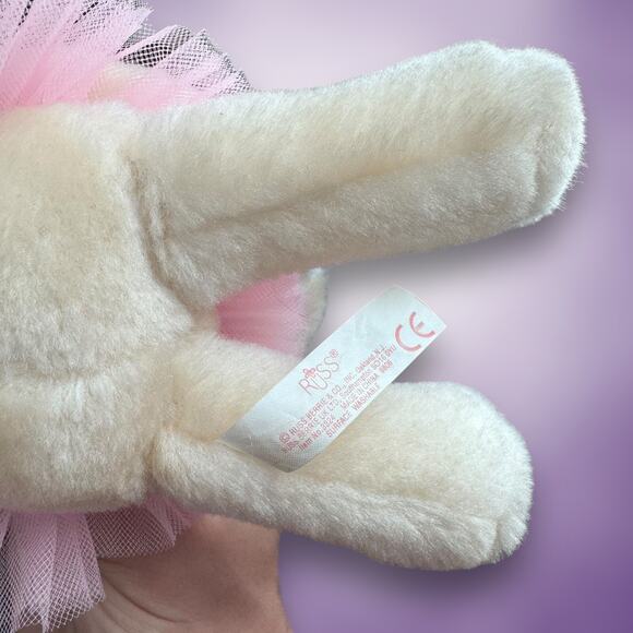 Vintage White Russ LITTLE TUTU Ballet Hugs - Ballerina Teddy Bear Plush 8" NWT - Picture 4 of 7